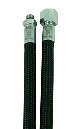 MIFLEX Xtreme braided BLACK Regulator hoses